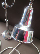 Load image into Gallery viewer, Vintage Mid Century Modern Chrome Plate Desk Lamp. Best Lamp Style
