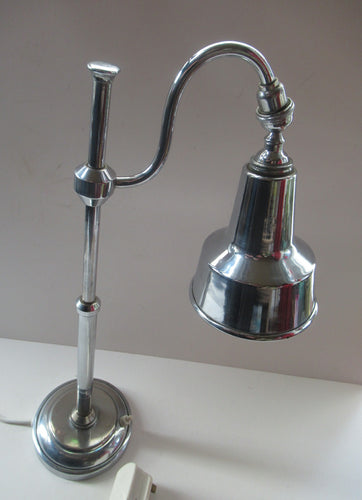 Vintage Mid Century Modern Chrome Plate Desk Lamp. Best Lamp Style
