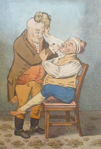 Georgian Antique Dental Print Easing the Tooth-Ach After James Gillray