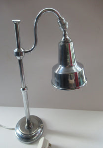 Vintage Mid Century Modern Chrome Plate Desk Lamp. Best Lamp Style