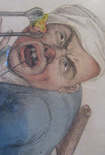 Load image into Gallery viewer, Edward Orme 1810 Anguish and Mirth Dentist Satirical Print Tooth Extraction
