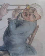 Load image into Gallery viewer, Edward Orme 1810 Anguish and Mirth Dentist Satirical Print Tooth Extraction
