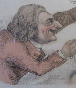 Edward Orme 1810 Anguish and Mirth Dentist Satirical Print Tooth Extraction