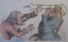 Load image into Gallery viewer, Edward Orme 1810 Anguish and Mirth Dentist Satirical Print Tooth Extraction
