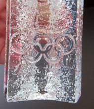 Load image into Gallery viewer, 1980s Lars Hellsten 1984 Winter Olympics Orrefors Candle Holder
