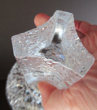 Load image into Gallery viewer, 1980s Lars Hellsten 1984 Winter Olympics Orrefors Candle Holder
