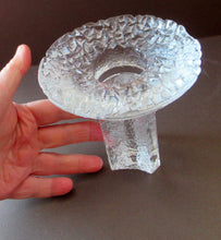 Load image into Gallery viewer, 1980s Lars Hellsten 1984 Winter Olympics Orrefors Candle Holder
