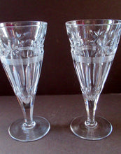 Load image into Gallery viewer, 1930s / 1940s Set of Six Webb Corbett Tall Crystal Engraved Wine Glasses

