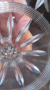 1930s / 1940s Set of Six Webb Corbett Tall Crystal Engraved Wine Glasses