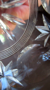 1930s / 1940s Set of Six Webb Corbett Tall Crystal Engraved Wine Glasses