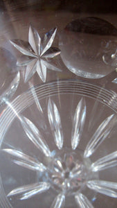 1930s / 1940s Set of Six Webb Corbett Tall Crystal Engraved Wine Glasses
