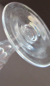 1930s / 1940s Set of Six Webb Corbett Tall Crystal Engraved Wine Glasses