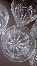 Load image into Gallery viewer, 1930s / 1940s Set of Six Webb Corbett Tall Crystal Engraved Wine Glasses
