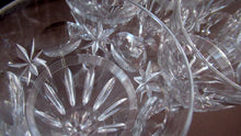 Load image into Gallery viewer, 1930s / 1940s Set of Six Webb Corbett Tall Crystal Engraved Wine Glasses
