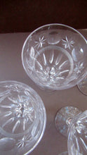 Load image into Gallery viewer, 1930s / 1940s Set of Six Webb Corbett Tall Crystal Engraved Wine Glasses
