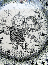 Load image into Gallery viewer, Massive 14 Inch Bjorn Wiinblad Wall Plate Seasons Winter
