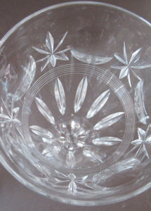 1930s / 1940s Set of Six Webb Corbett Tall Crystal Engraved Wine Glasses