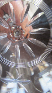 1930s / 1940s Set of Six Webb Corbett Tall Crystal Engraved Wine Glasses