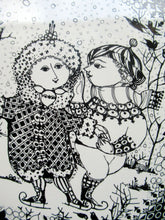 Load image into Gallery viewer, Massive 14 Inch Bjorn Wiinblad Wall Plate Seasons Winter
