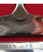 Load image into Gallery viewer, 1960s Norwegian Stainless Steel Cutlery Serving Set with Teak Handles
