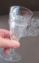 Load image into Gallery viewer, 1930s / 1940s Set of Six Webb Corbett Tall Crystal Engraved Wine Glasses
