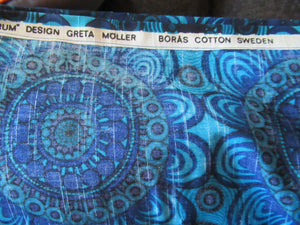 1960s Greta Moller Rum Bacardi Pattern Swedish Curtains
