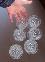 Load image into Gallery viewer, 1930s / 1940s Set of Six Webb Corbett Tall Crystal Engraved Wine Glasses
