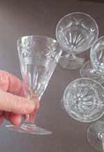 Load image into Gallery viewer, 1930s / 1940s Set of Six Webb Corbett Tall Crystal Engraved Wine Glasses
