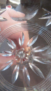 1930s / 1940s Set of Six Webb Corbett Tall Crystal Engraved Wine Glasses
