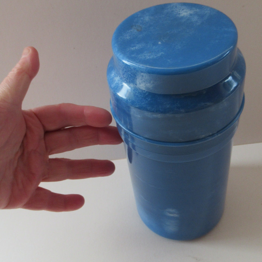 1920s Art Deco Early Plastic Thermos Flask with Cork Stopper