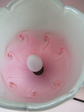 Load image into Gallery viewer, 1950s Scottish VASART Glass Tulip Lamp in Pastel Pink and Peppermint Shades
