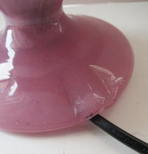 Load image into Gallery viewer, 1950s Scottish VASART Glass Tulip Lamp in Pastel Pink and Peppermint Shades
