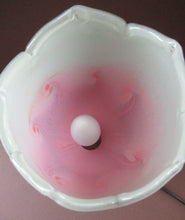Load image into Gallery viewer, 1950s Scottish VASART Glass Tulip Lamp in Pastel Pink and Peppermint Shades
