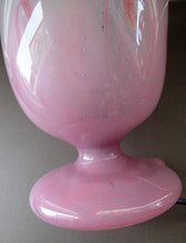 Load image into Gallery viewer, 1950s Scottish VASART Glass Tulip Lamp in Pastel Pink and Peppermint Shades
