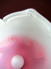 Load image into Gallery viewer, 1950s Scottish VASART Glass Tulip Lamp in Pastel Pink and Peppermint Shades
