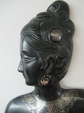 Load image into Gallery viewer, Vintage 1950s Bidri Ware Metal &amp; Silver Sculpture Figurine /  Wall Plaque
