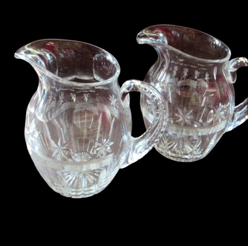 1930s Rare Large Webb Corbett Vintage Cut Crystal Water Jug