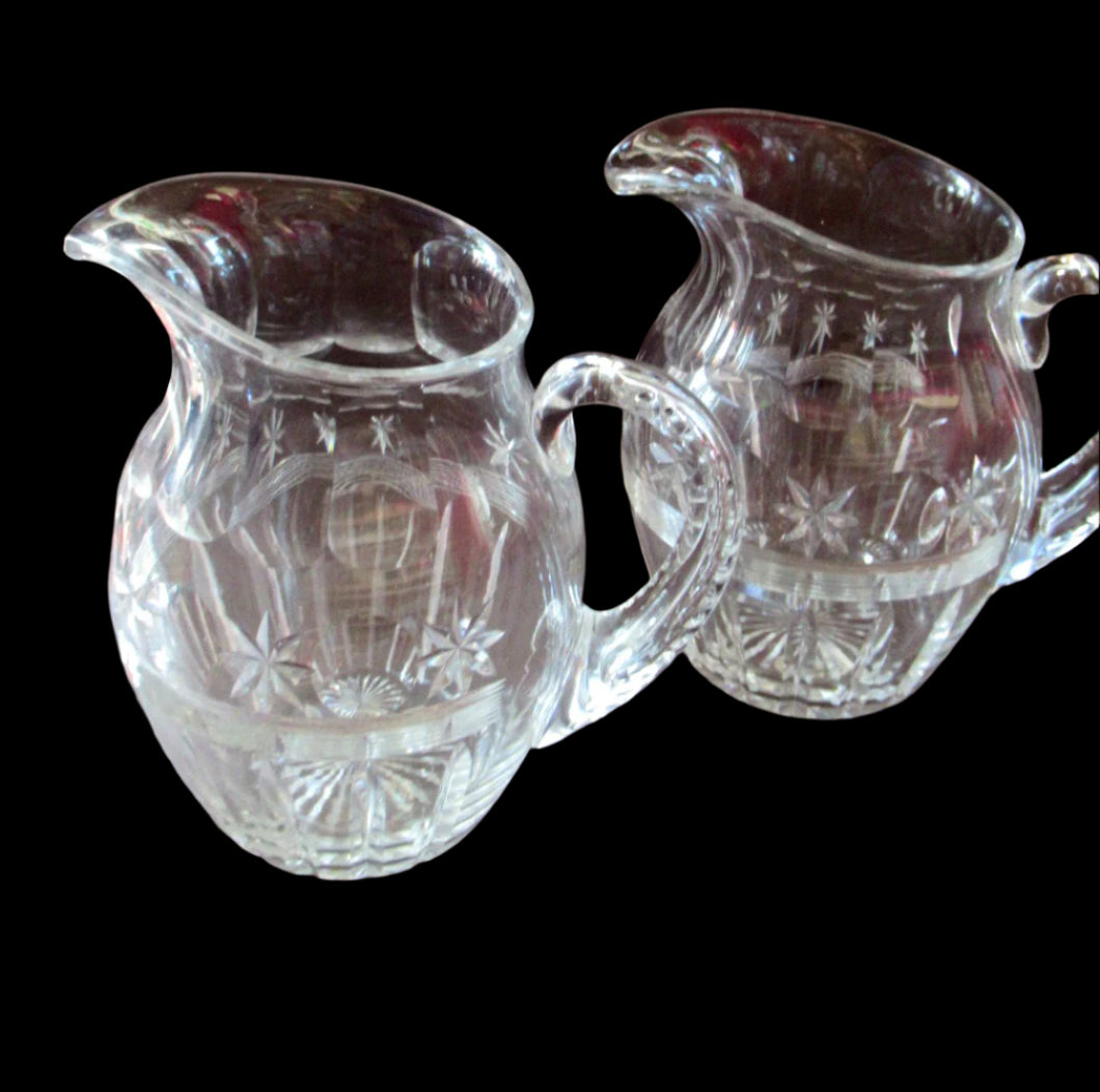 1930s Rare Large Webb Corbett Vintage Cut Crystal Water Jug