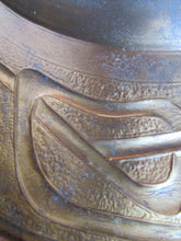 Load image into Gallery viewer, Glasgow School Celtic Design Brass Wall Charger with Knotwork Pattern c 1900
