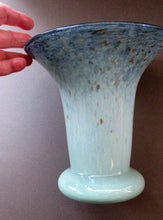 Load image into Gallery viewer, 1950s Scottish Glass Vase. Signed Vasart 
