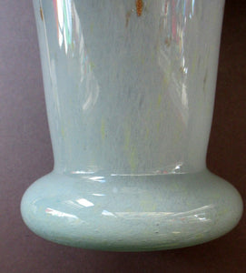 1950s Scottish Glass Vase. Signed Vasart 