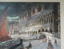 Load image into Gallery viewer, Charles Hodge Mackie Colour Woodcut the Ducal Palace Venice
