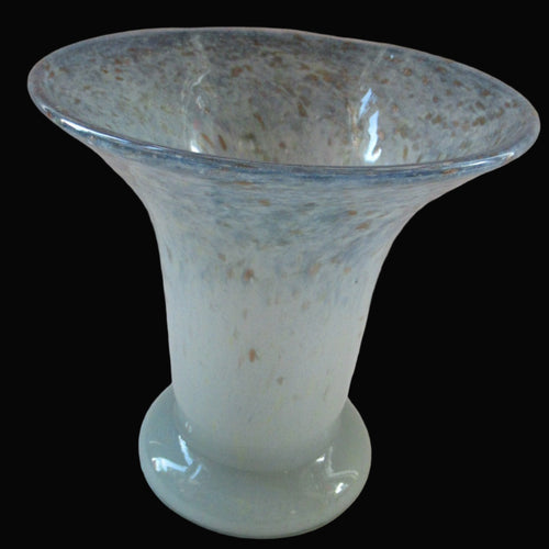 1950s Scottish Glass Vase. Signed Vasart 