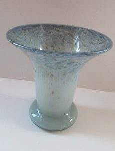 1950s Scottish Glass Vase. Signed Vasart 