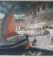 Load image into Gallery viewer, Charles Hodge Mackie Colour Woodcut the Ducal Palace Venice
