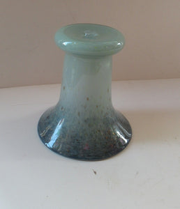 1950s Scottish Glass Vase. Signed Vasart 