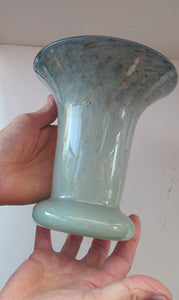 1950s Scottish Glass Vase. Signed Vasart 