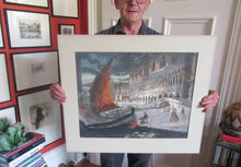 Load image into Gallery viewer, Charles Hodge Mackie Colour Woodcut the Ducal Palace Venice
