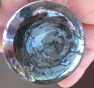 1950s Vasart Paperweight Scottish Vintage Glass 10 Spokes and Millefiori Canes