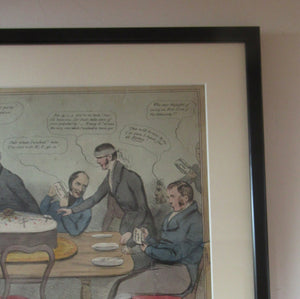 1830s Satirical Print. Westminister Cabinet Selection Procedures